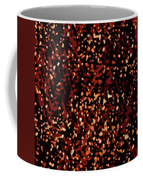 Abstract Coffee Mug featuring the digital art Abstract Print by Sand And Chi