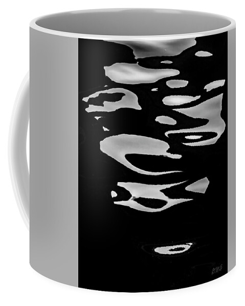 Abstract Coffee Mug featuring the photograph Abstract Reflection V BW by David Gordon