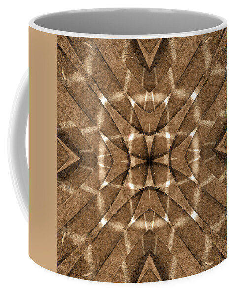 Sepia Tone Coffee Mug featuring the photograph Abstract Stairs 12 by Mike McGlothlen