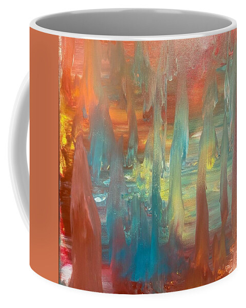  Coffee Mug featuring the painting Abstract_29 by Pour Your heART Out Artworks