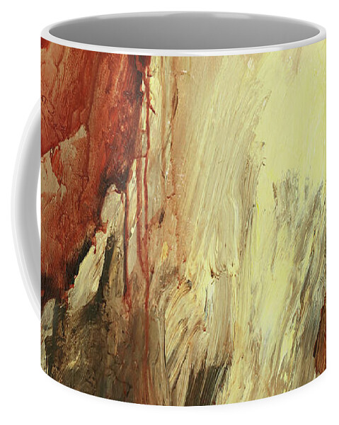 Abyss Coffee Mug featuring the painting Abyss Revision II by Sv Bell