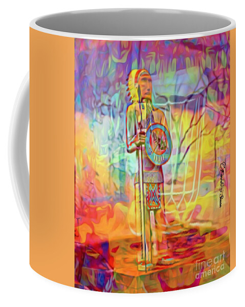  Coffee Mug featuring the mixed media Acknowledgment by Fania Simon