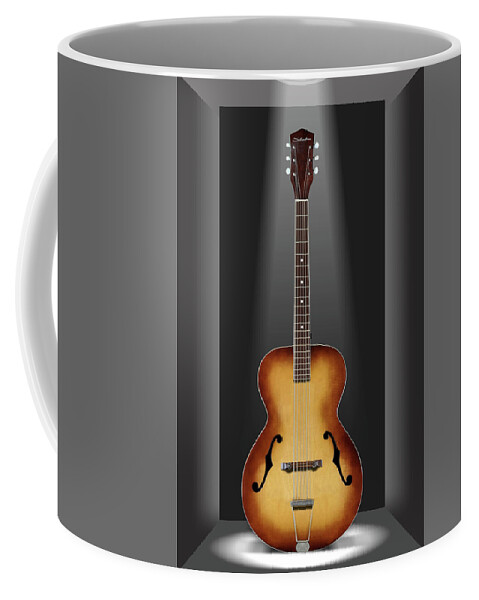 Acoustic Guitar Coffee Mug featuring the photograph Acoustic Guitar in a Box 14 by Mike McGlothlen