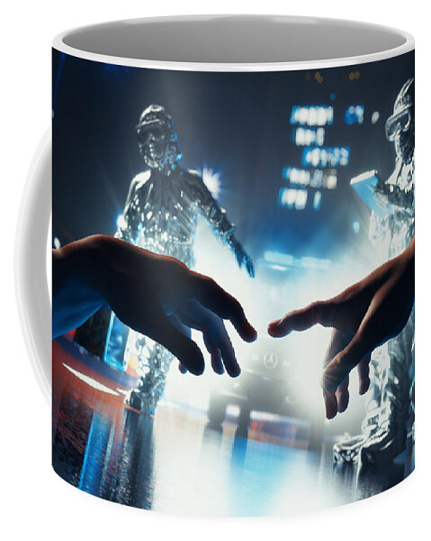 Covid Coffee Mug featuring the digital art Adam 2021 A.D. by Filip Zaruba