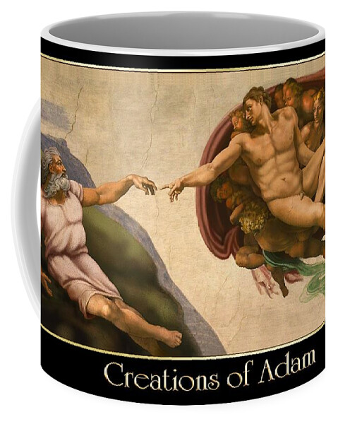Creation Coffee Mug featuring the digital art Creations of Adam by Scott Ross