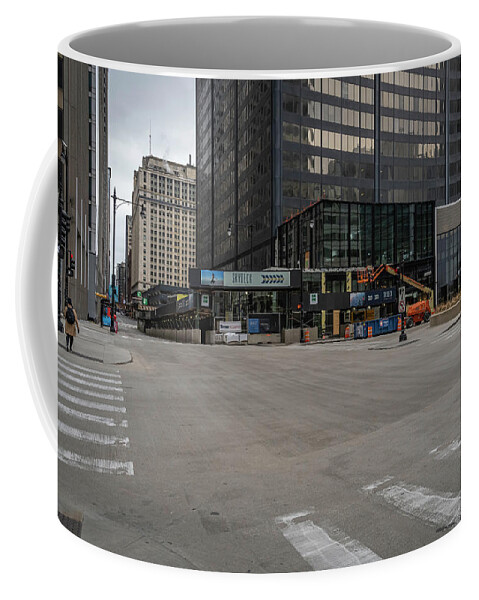 Chicago Coffee Mug featuring the photograph Adams and Wabash intersection by Laura Hedien