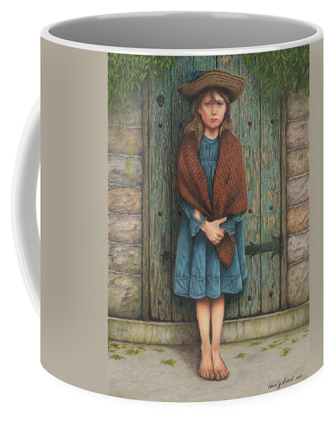 Adelaide Springett In All Her Best Clothes Coffee Mug featuring the painting Adelaide In All Her Best Clothes by Valerie Evans