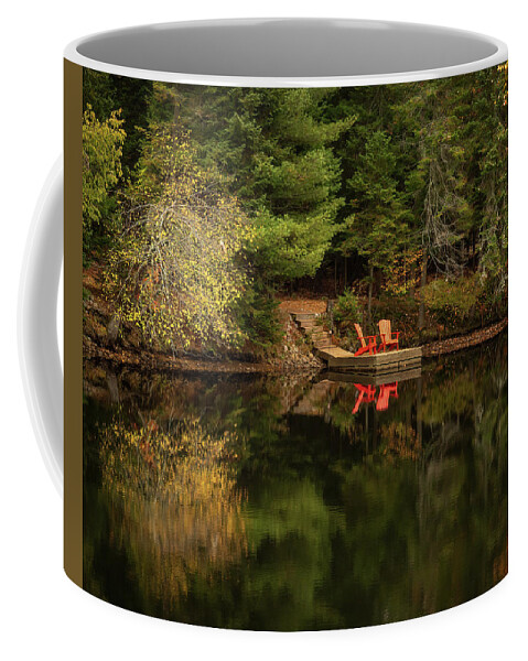 Adk Coffee Mug featuring the photograph Adirondack Red by Rod Best