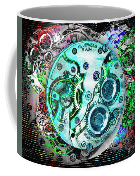 Digital Coffee Mug featuring the digital art Adna Watch Co - 15 Jewel 2 Adj. by Anthony Ellis
