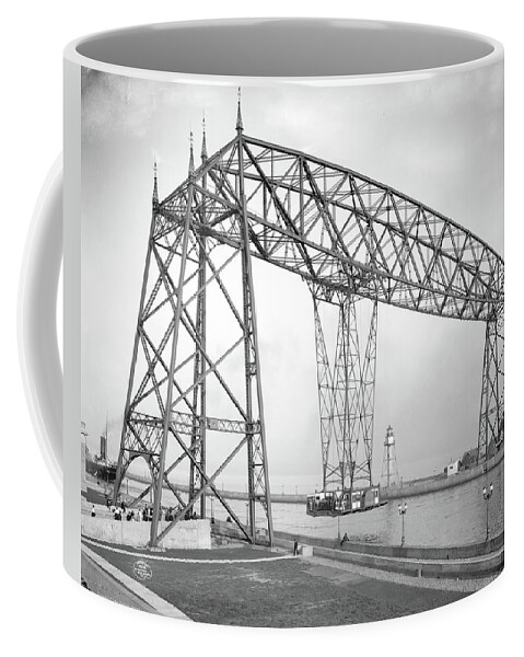 Duluth Coffee Mug featuring the photograph Aerial Transfer Bridge Bridge, 1906 by Detroit Publishing Co