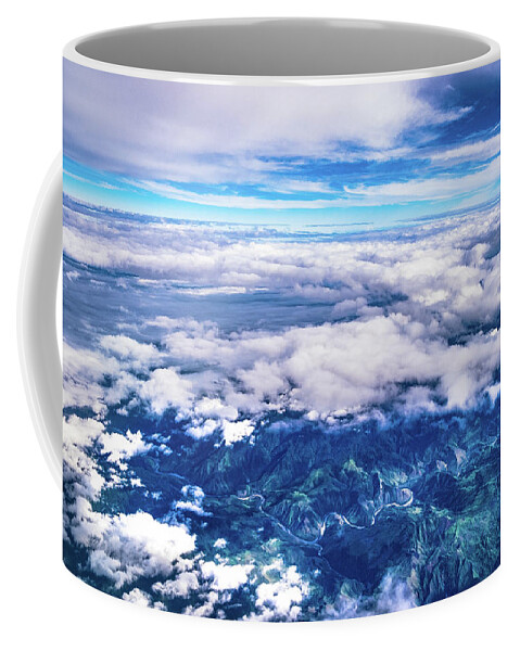 Cagayan Coffee Mug featuring the photograph Aerial View Abstract by Arj Munoz