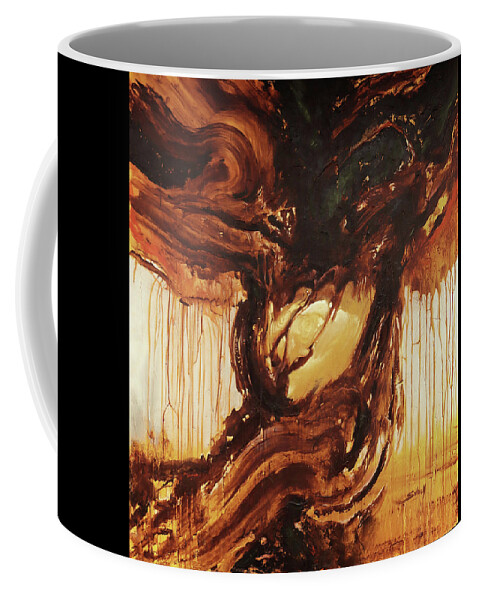 Abstract Coffee Mug featuring the painting AeternaOveum by Sv Bell
