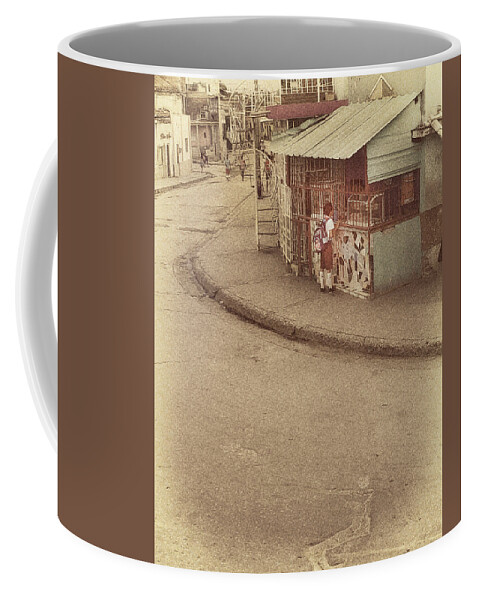 Street Scene Coffee Mug featuring the photograph After School Treat by M Kathleen Warren