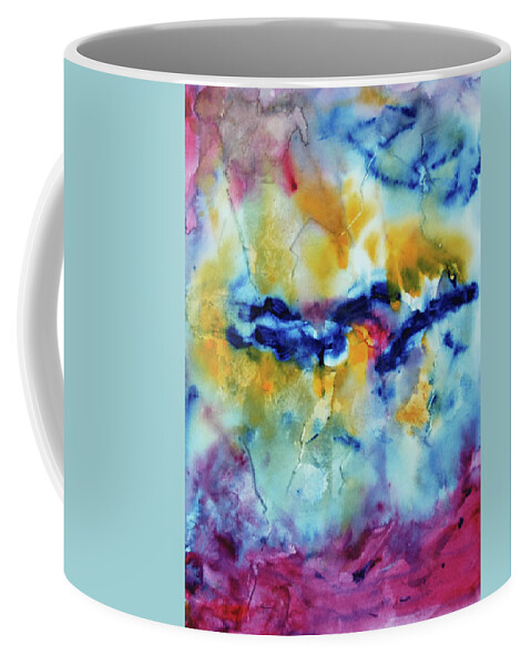 Abstract Coffee Mug featuring the painting After Silence by Dick Richards