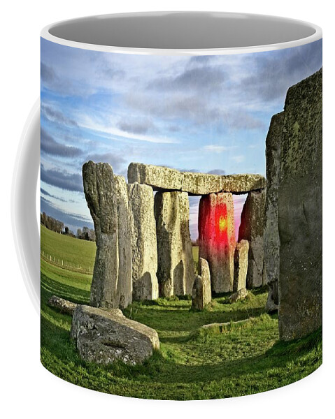 Amesbury Coffee Mug featuring the photograph Afternoon At Stonehinge by David Desautel