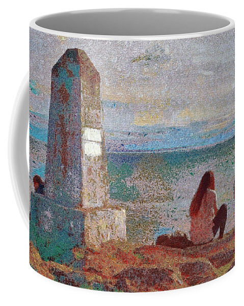 Lopez Island Coffee Mug featuring the photograph Afternoon at the Lopez Monument by Sea Change Vibes
