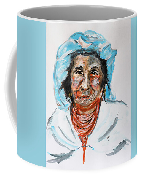 Woman Coffee Mug featuring the painting Ageless Beauty by Mark Ross