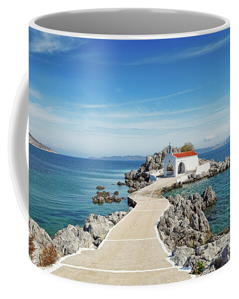 Agios Coffee Mug featuring the photograph Agios Isidoros in Chios, Greece by Constantinos Iliopoulos