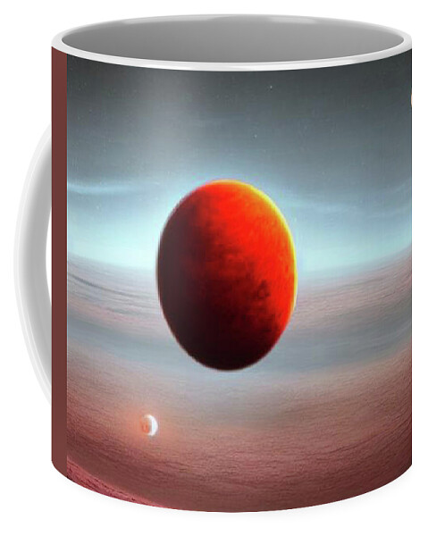 Ai Coffee Mug featuring the photograph AI Red Planet by Andrew Lawrence