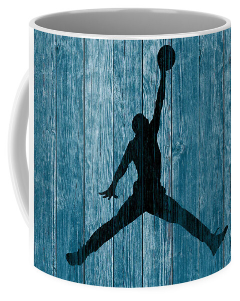 Michael Jordan Coffee Mug featuring the mixed media Air Jordan w1 by Brian Reaves