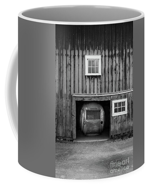 Airstream Coffee Mug featuring the photograph Airstream Barn Find by Edward Fielding