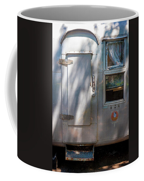 Airstream Coffee Mug featuring the photograph Airstream Door by Craig J Satterlee