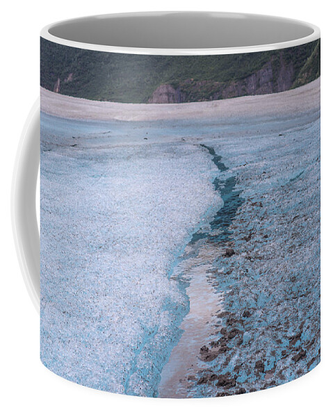 Alaska Coffee Mug featuring the photograph Alaska Glacial Streaming by Ed Williams