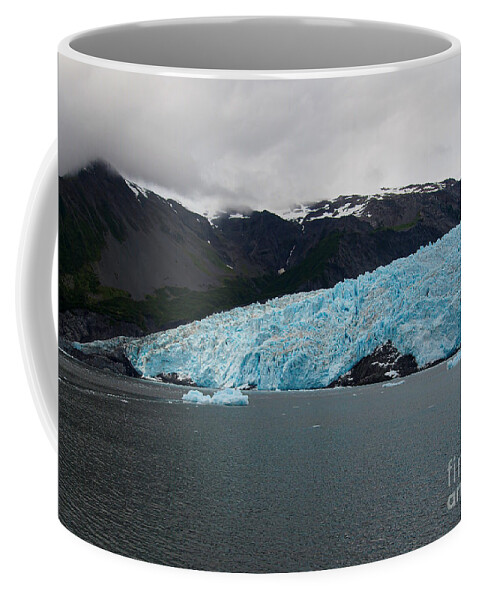 Glacier Coffee Mug featuring the photograph Alaska glacier along the Kenai Fjord by L Bosco