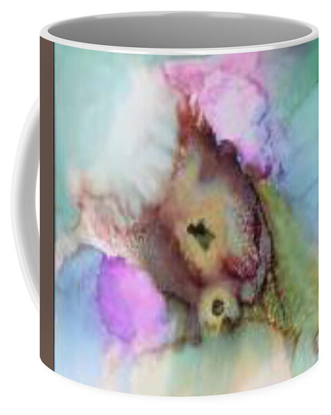 Flower Coffee Mug featuring the painting Alcohol Ink Flower by Karin Eisermann