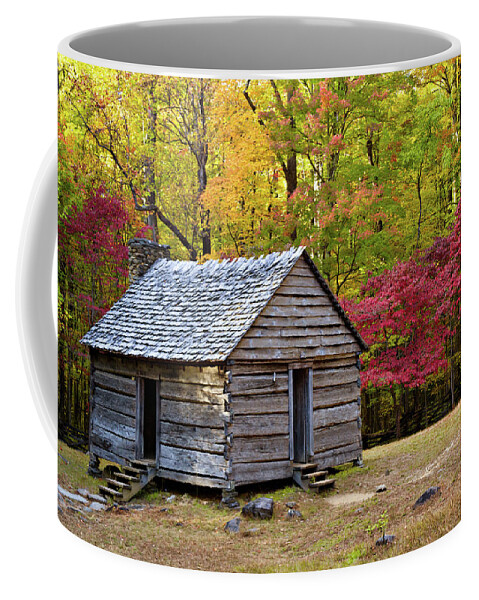Sevier County Coffee Mug featuring the photograph Alex Cole Cabin by Lana Trussell