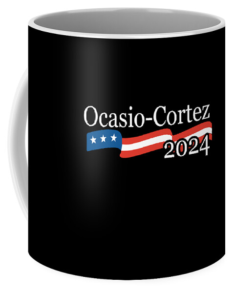 Socialism Coffee Mug featuring the digital art Alexandria Ocasio Cortez 2024 by Flippin Sweet Gear