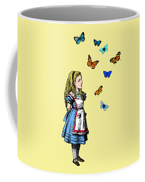 Alice in Wonderland and the butterflies Ornament by Madame Memento - Pixels