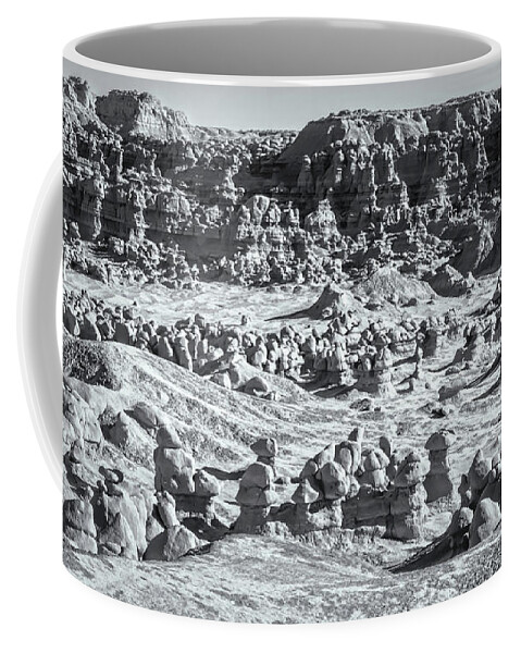 Goblin Coffee Mug featuring the photograph Alien Convention Goblin Valley State Park Utah by Joan Carroll