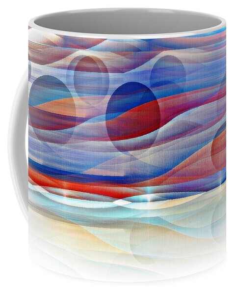Sun Coffee Mug featuring the digital art Alien Horizon by David Manlove