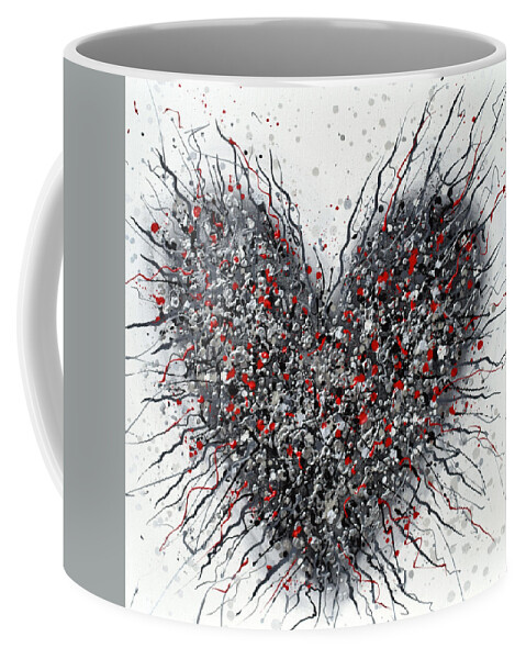 Heart Coffee Mug featuring the painting Alive by Amanda Dagg