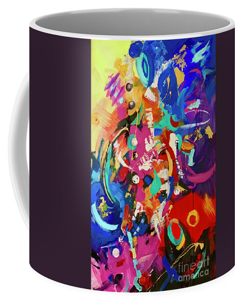 Primary Colors Coffee Mug featuring the painting ALIVE and WELL by Patsy Walton