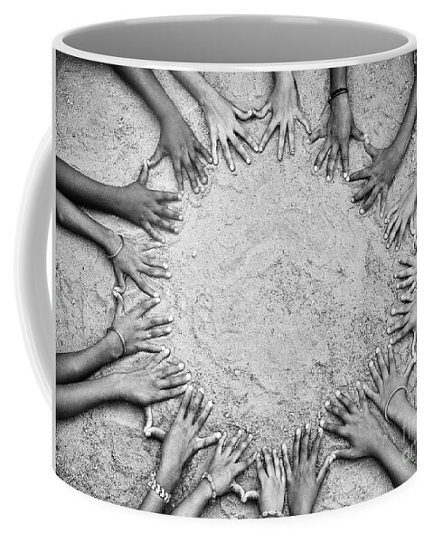 Hands Coffee Mug featuring the photograph All Join Together by Tim Gainey