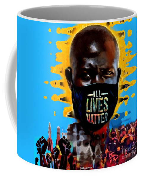 Black Art Coffee Mug featuring the photograph All Lives by Carl Gouveia