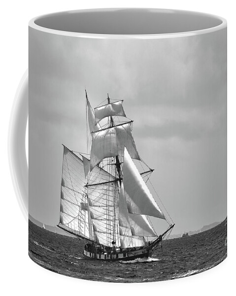 19th Coffee Mug featuring the photograph All sails out. II by Frederic Bourrigaud