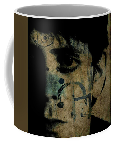Lou Reed Coffee Mug featuring the mixed media All Tomorrow's Parties by Paul Lovering