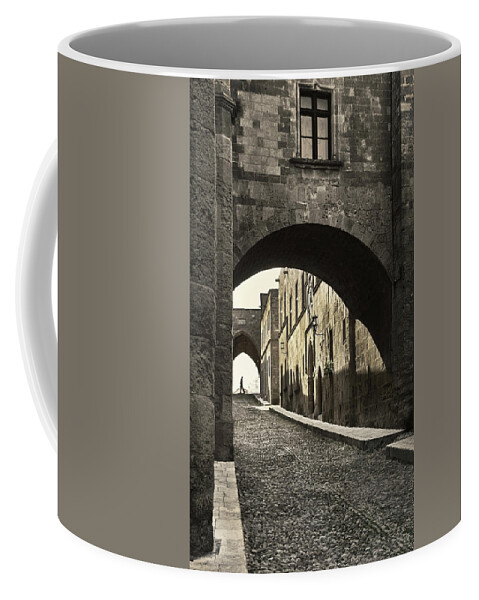 Rhodes Coffee Mug featuring the photograph Alone by M Kathleen Warren