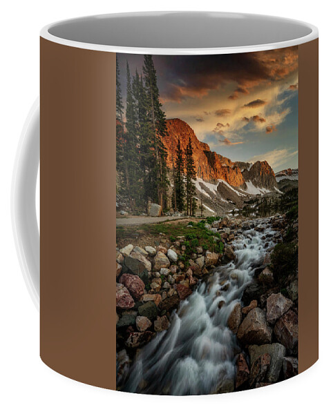 Mountains Coffee Mug featuring the photograph Alpenglow Morning by David Soldano