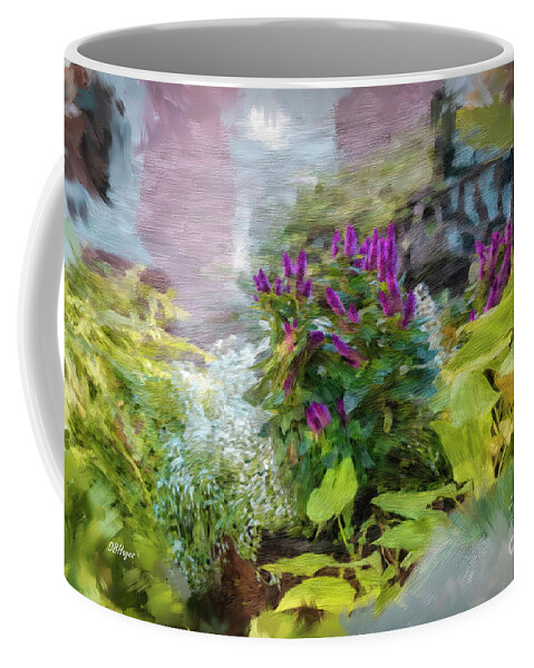 Flora Coffee Mug featuring the mixed media Altered Reality 31 - Savannah Flora Display by DB Hayes