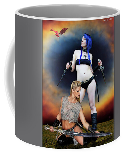 Fantasy Coffee Mug featuring the photograph Amazon Of Sky God by Jon Volden