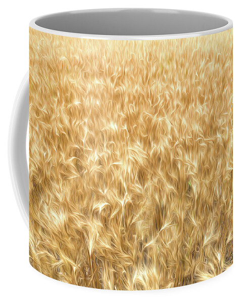 Wheat Coffee Mug featuring the digital art Amber Waves by Brad Barton