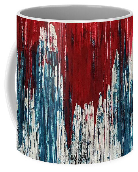 America Coffee Mug featuring the painting America by Amanda Sheil
