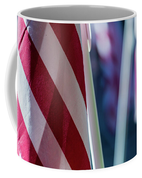 Flag Coffee Mug featuring the photograph American Flags 3 by Amelia Pearn