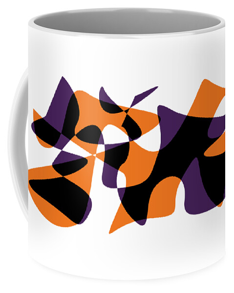 Abstract In The Living Room Coffee Mug featuring the digital art American Intellectual 18 by David Bridburg