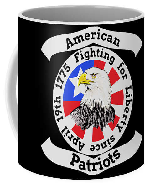 America Coffee Mug featuring the digital art American Patriots by James Smullins