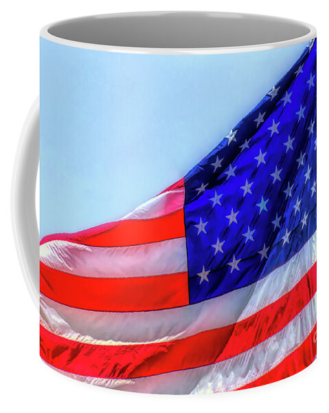 Flag Coffee Mug featuring the photograph American Pride by Amy Dundon